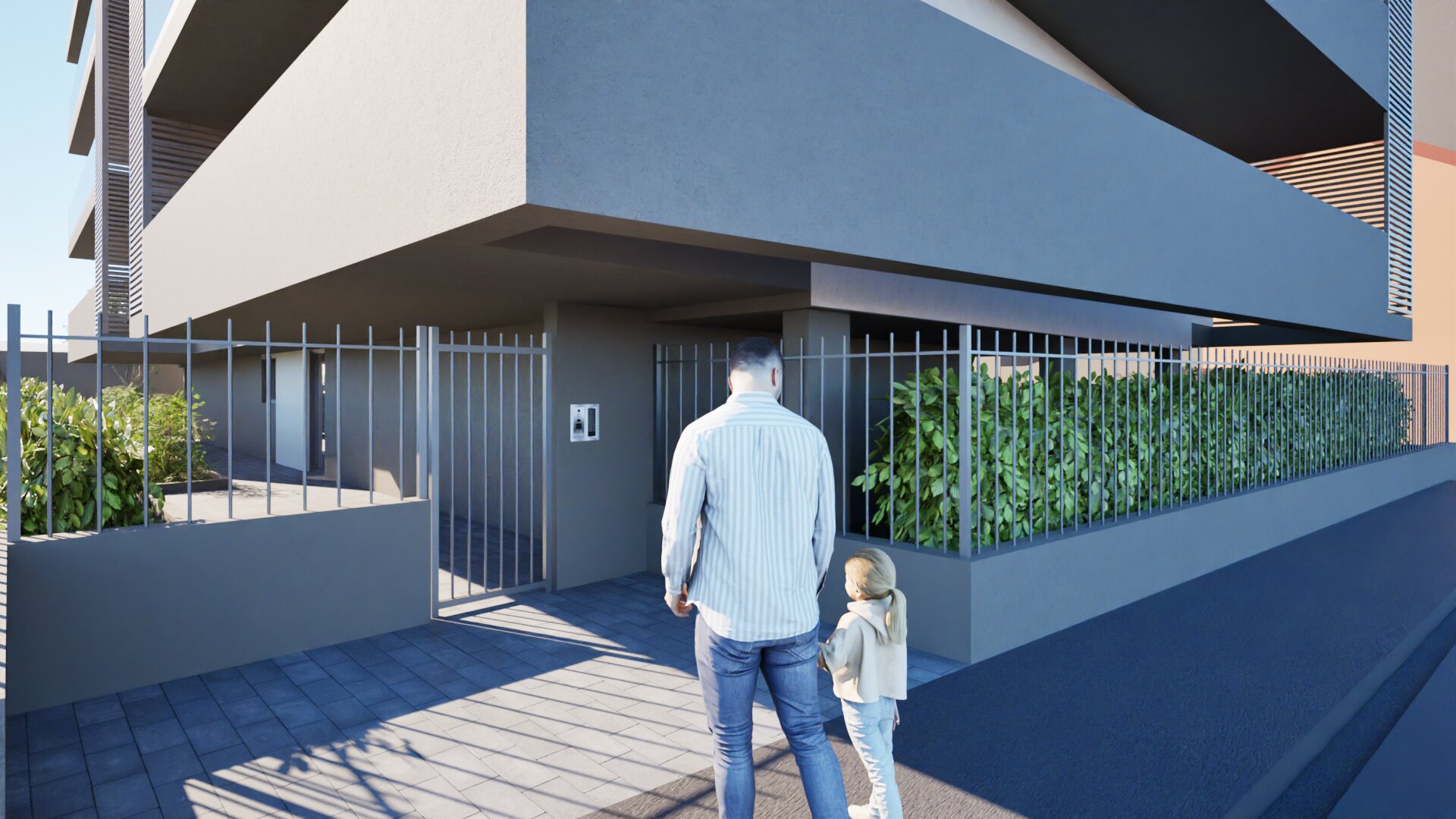 Ingresso pedonale della residenza